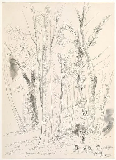 Landscape with Trees and Children