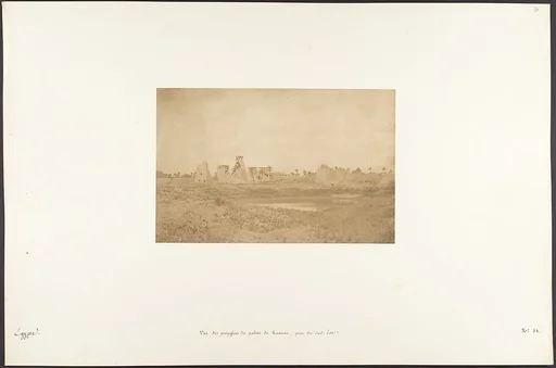 Vue des propylées du palais de Karnac, prise du Sud-Est