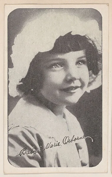 Baby Marie Osborne from Kromo Gravure "Leading Moving Picture Stars" (W623) — Kromo Gravure Photo Company, Detroit, Michigan