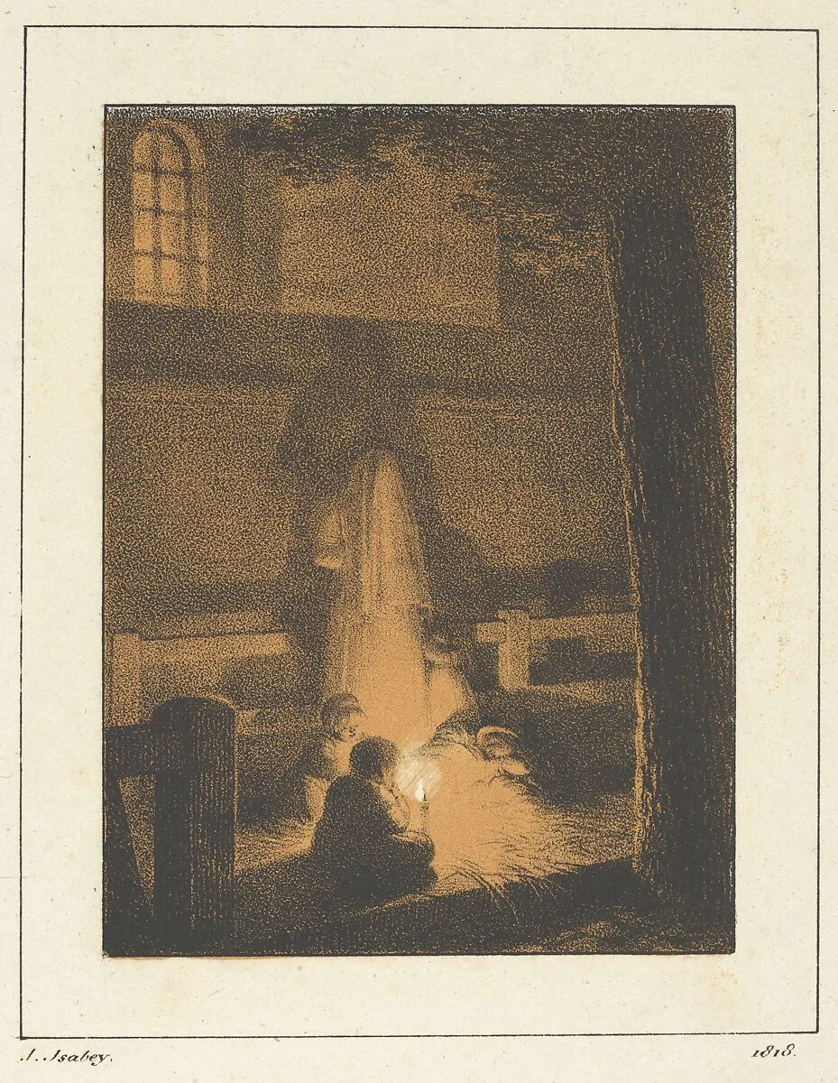 Children Holding a Candle in a Church — Jean-Baptiste Isabey|Godefroy Engelmann