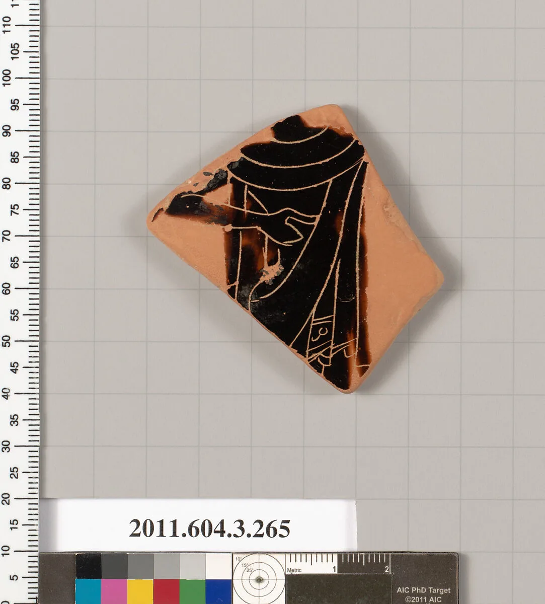Terracotta fragment of a neck-amphora (jar) — Unknown