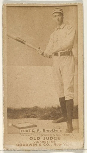 Foutz, Pitcher, Brooklyn Bridegrooms, from the Old Judge series (N172) for Old Judge Cigarettes