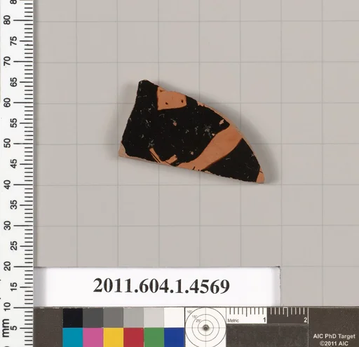 Terracotta fragment of a kylix (drinking cup)