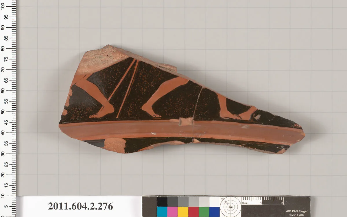 Terracotta fragment of a volute-krater (bowl for mixing wine and water) — Unknown