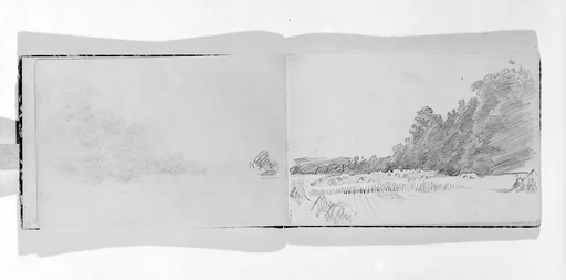 View of Field and Tress (from Sketchbook VII)