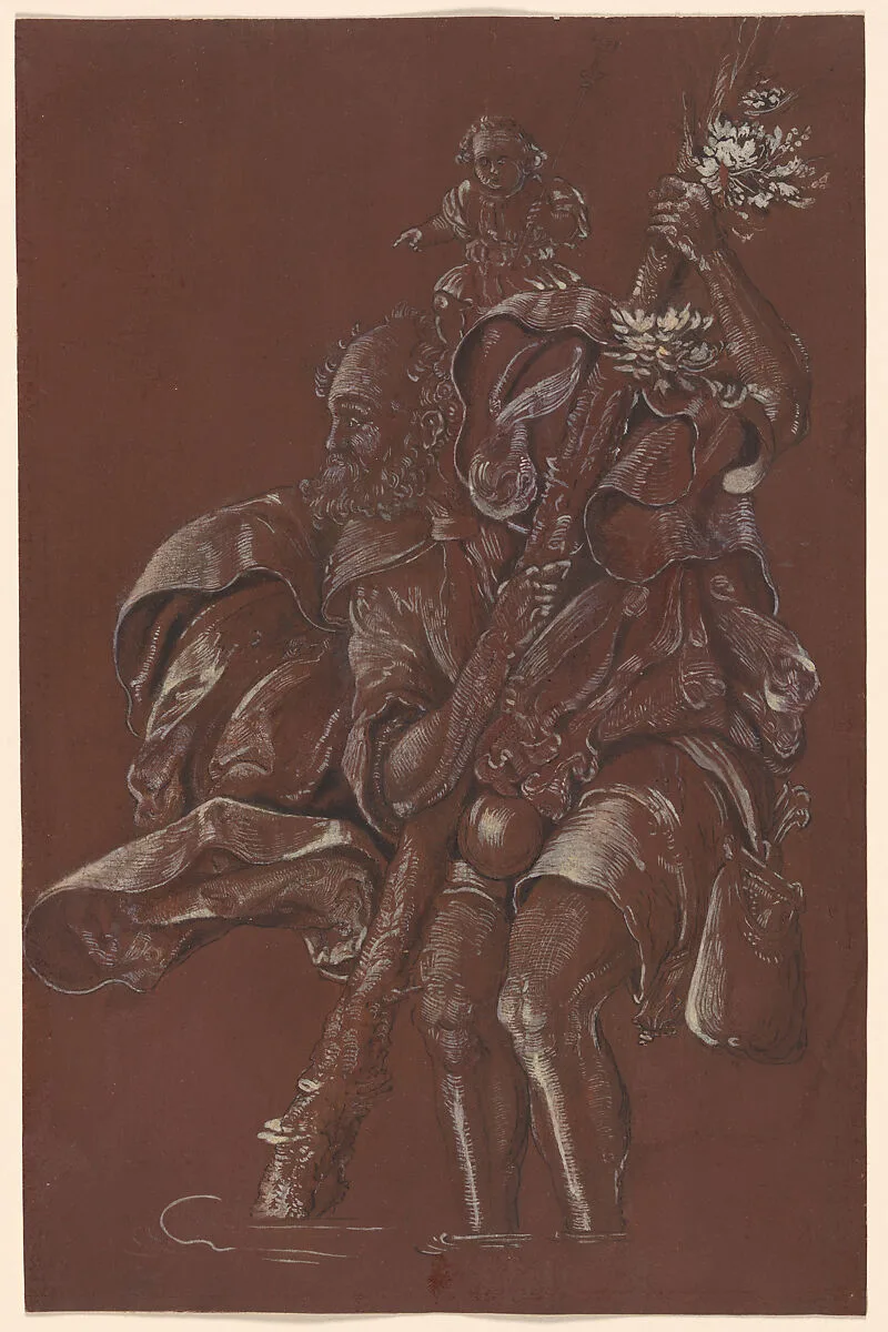 Saint Christopher — Follower of Hans Baldung Grien