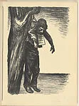 José Martínez Ramírez murdered on 28 February 1938 in Cuatomatitla, Tochimilco, from the portfolio 'En nombre de Cristo ...' (In the name of Christ) — Leopoldo Méndez