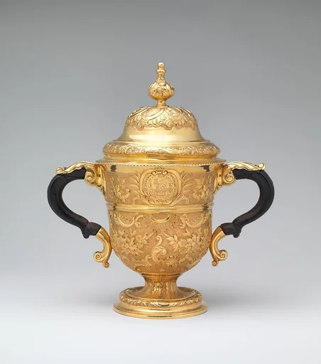 Two-handled cup with cover