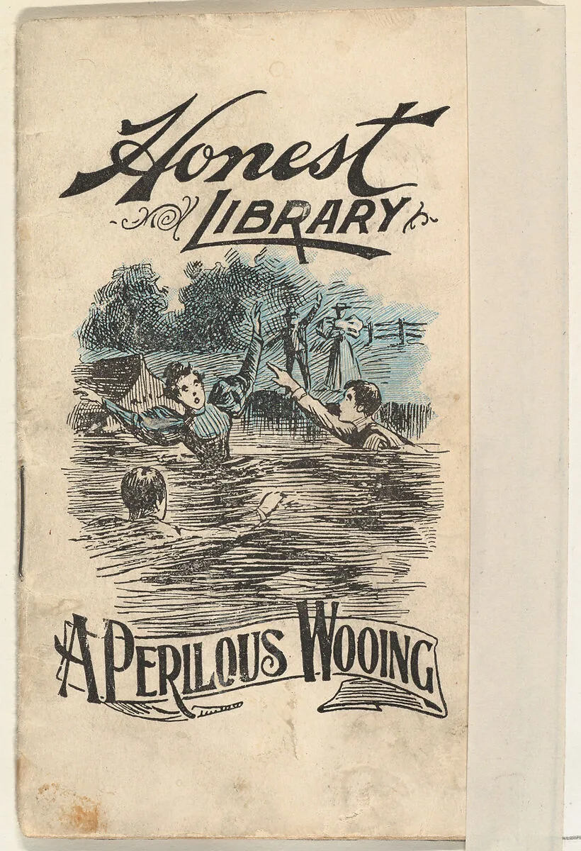 A Perilous Wooing, from the Honest Library series (N115) issued by Duke Sons & Co. to promote Honest Long Cut Tobacco — Donaldson Brothers|W. Duke, Sons & Co.