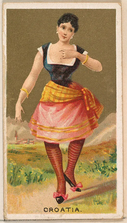 Croatia, from the Dancing Girls of the World series (N185) issued by Wm. S. Kimball & Co. — William S. Kimball & Company