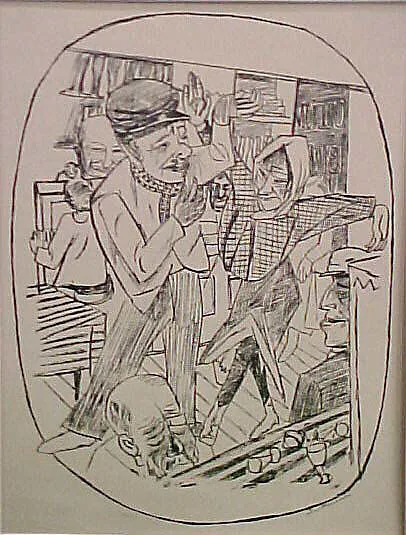 Tavern, from the portfolio ¦Trip to Berlin¦ — Max Beckmann|J. B. Neumann