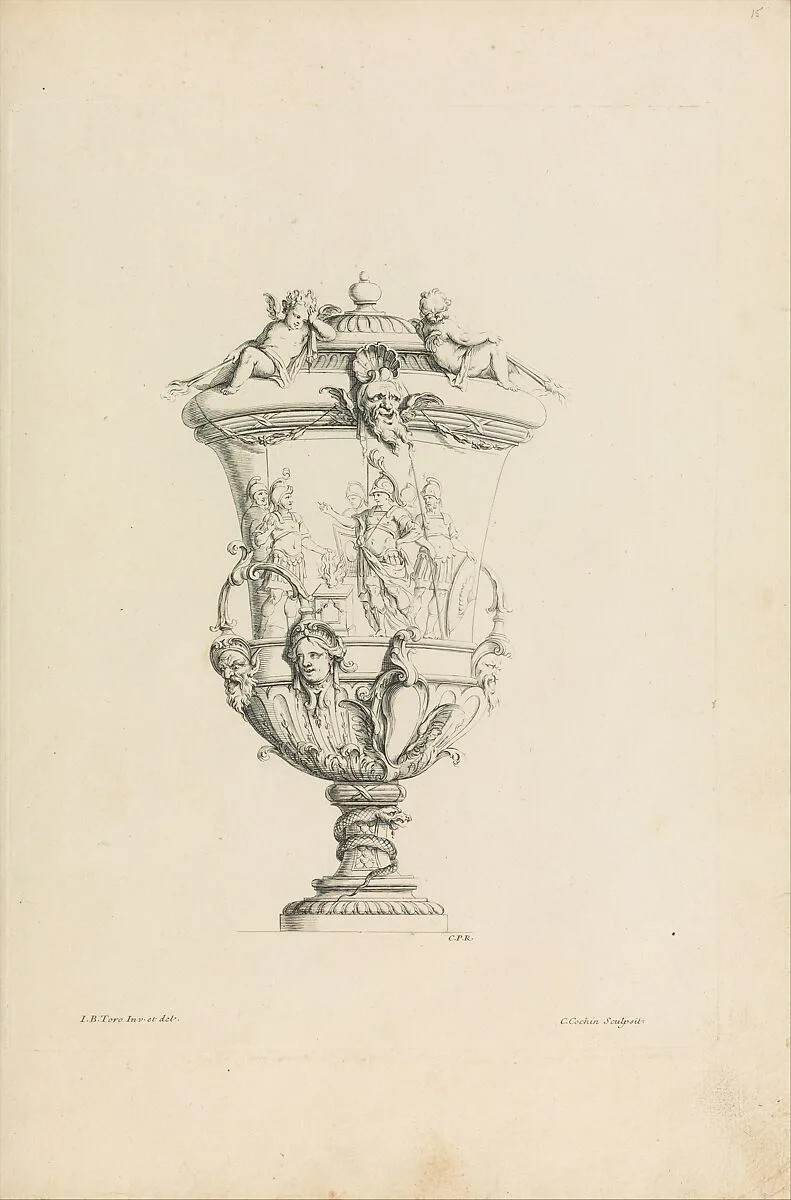 Nouveau Livre de Vases — Jean Bernard Toro|Charles Nicolas Cochin I