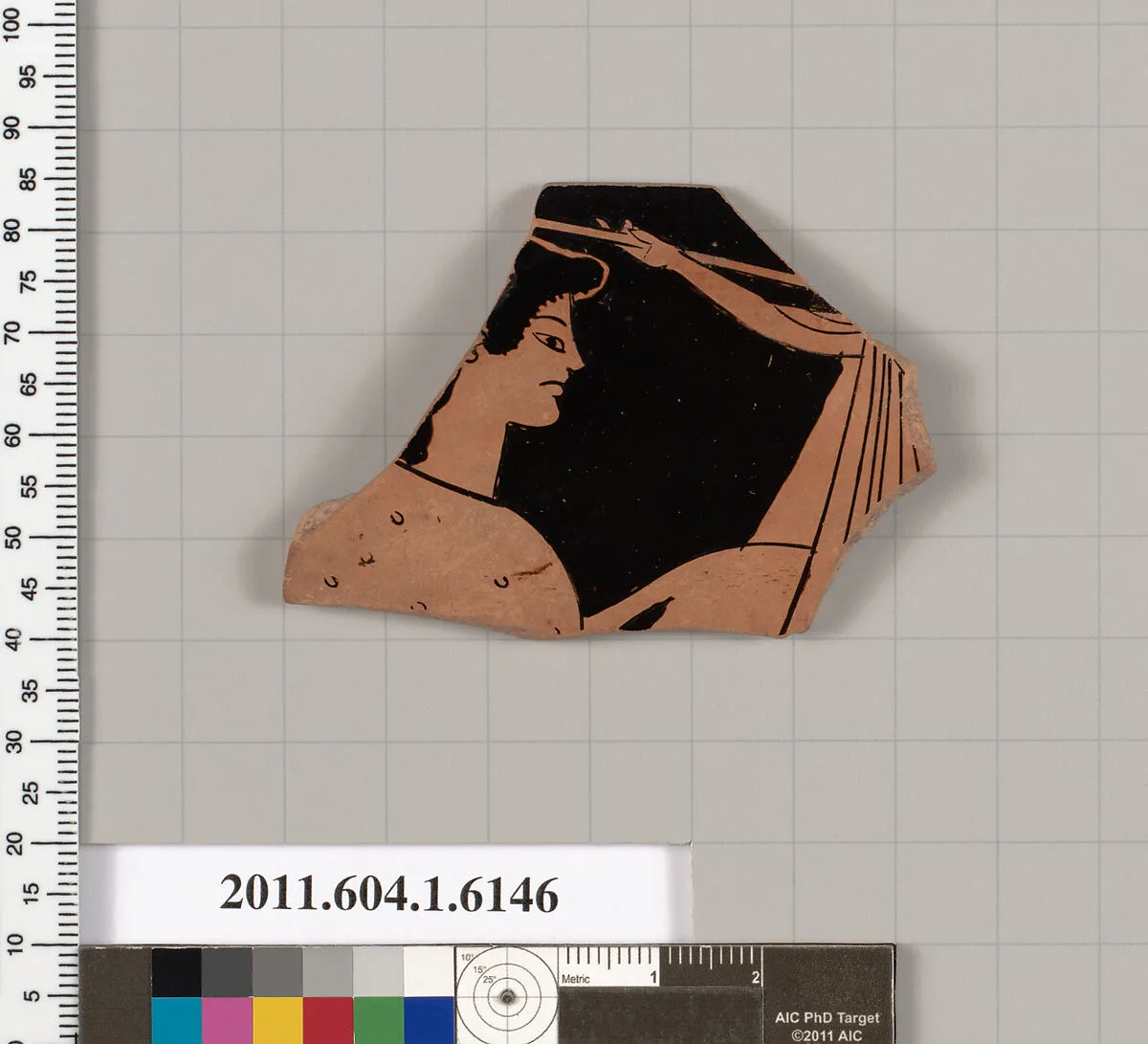 Terracotta rim fragment of a kylix (drinking cup) — Unknown