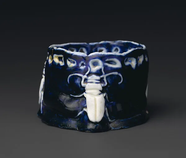 Cup with beetles — Adelaide Alsop Robineau