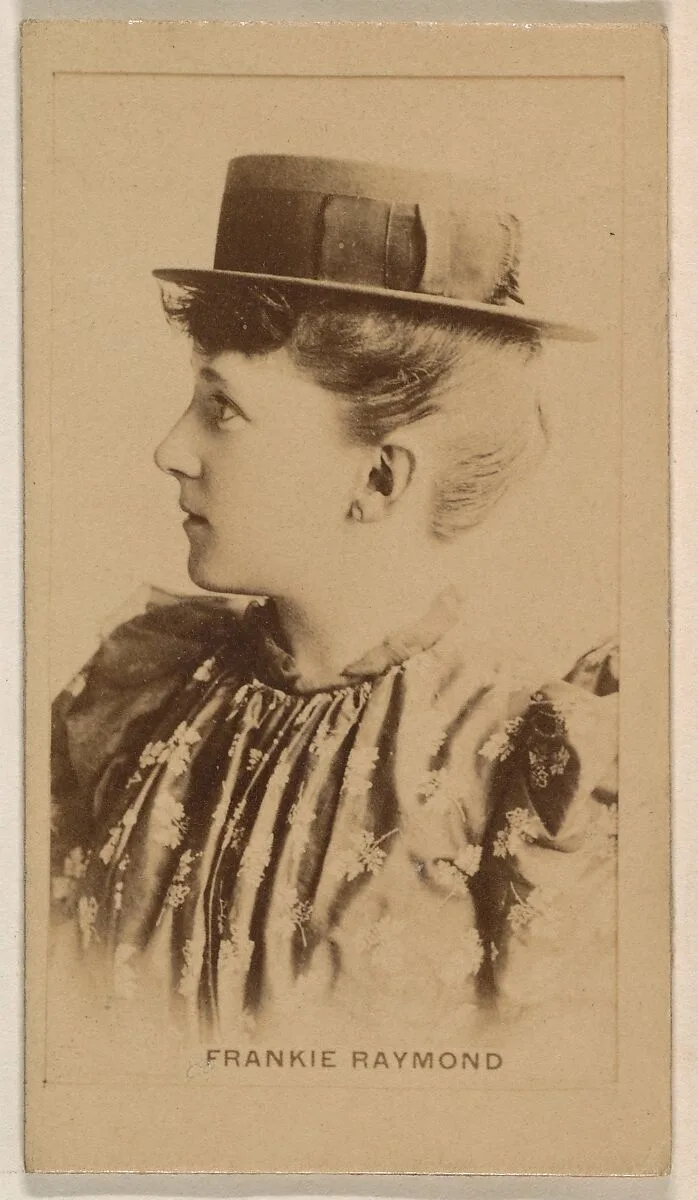 Frankie Raymond, from the Actresses series (N245) issued by Kinney Brothers to promote Sweet Caporal Cigarettes — Kinney Brothers Tobacco Company