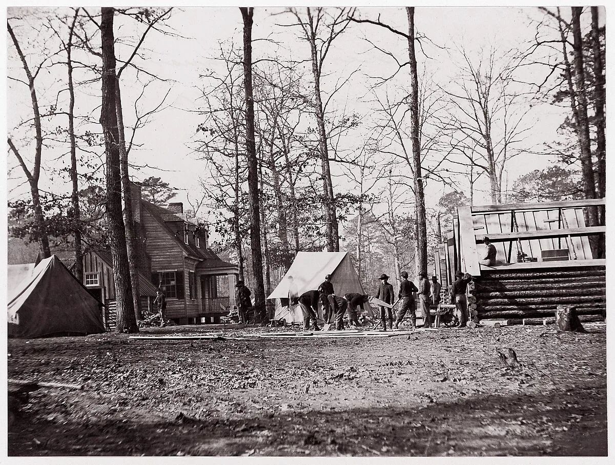 General Butler's Headquarters, Chapin's Farm, Virginia — Andrew Joseph Russell|Mathew B. Brady