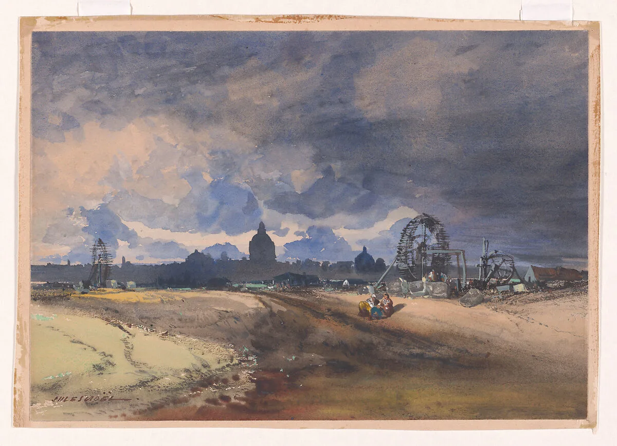 A View of Paris — Jules-Achille Noël