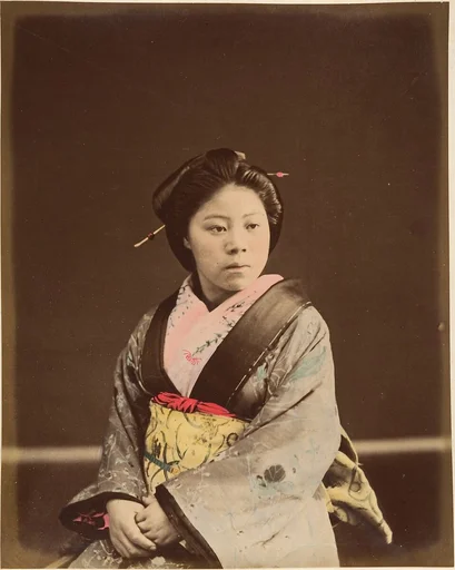Shin, A Well-known Tea House Girl in Yokohama