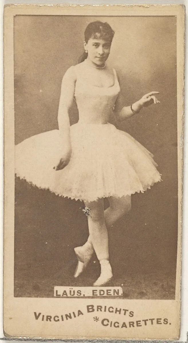 Laus, Eden, from the Actors and Actresses series (N45, Type 1) for Virginia Brights Cigarettes — Allen & Ginter