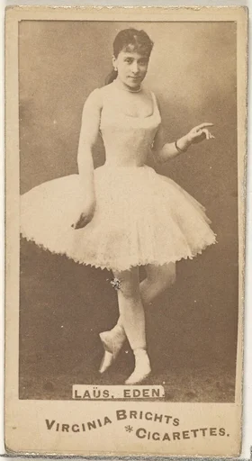 Laus, Eden, from the Actors and Actresses series (N45, Type 1) for Virginia Brights Cigarettes