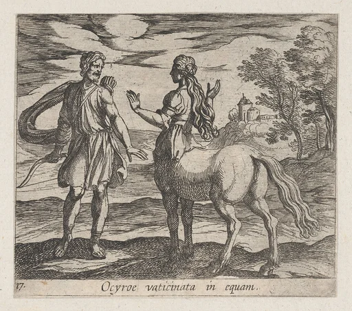 Plate 17: Ocyrhoe Changed into a Horse (Ocyroe vaticinata in equam), from Ovid's 'Metamorphoses'