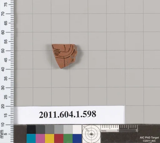 Terracotta fragment of a kylix (drinking cup)