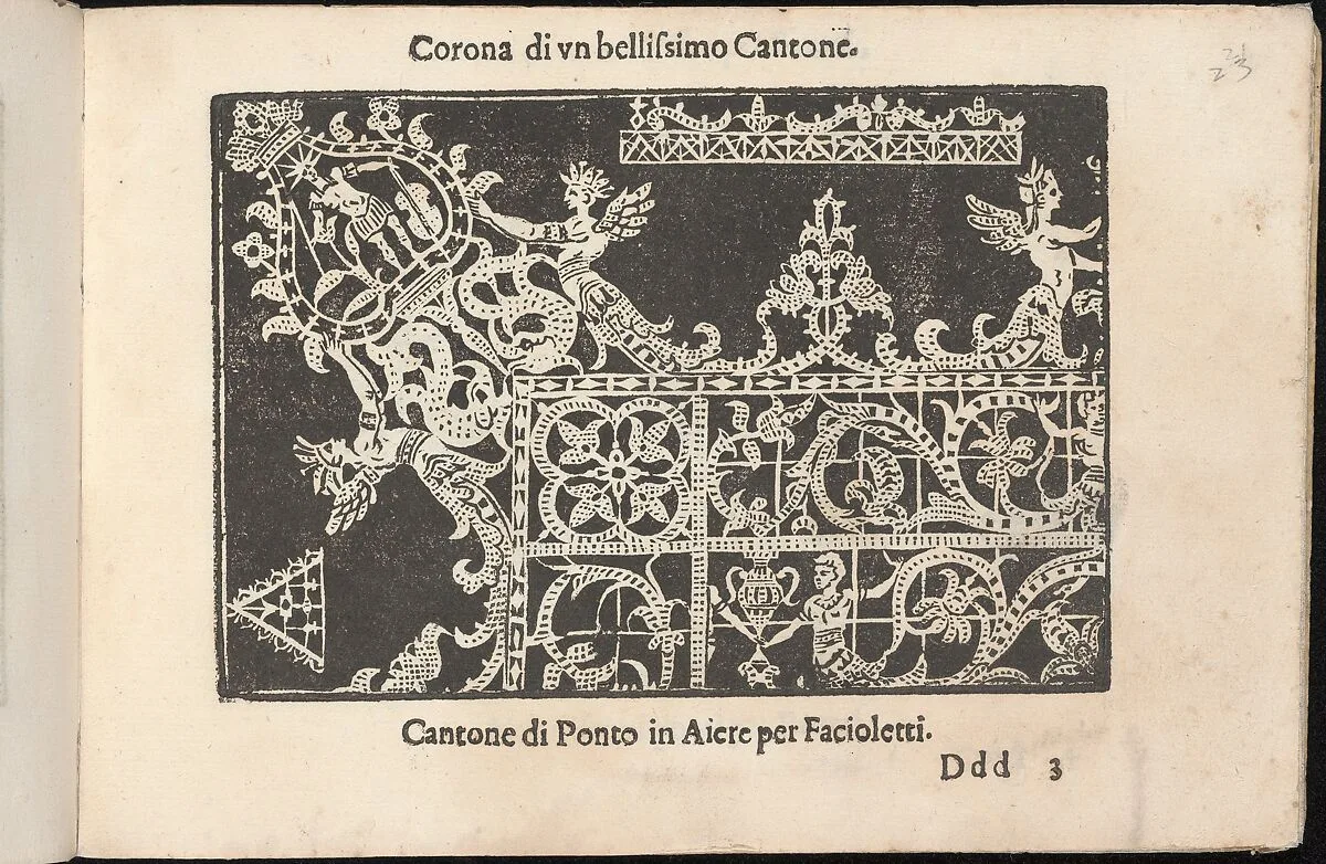 Corona delle Nobile et Virtuose Donne, Libro Terzo, page 23 (recto) — Alessandro de' Vecchi|Cesare Vecellio