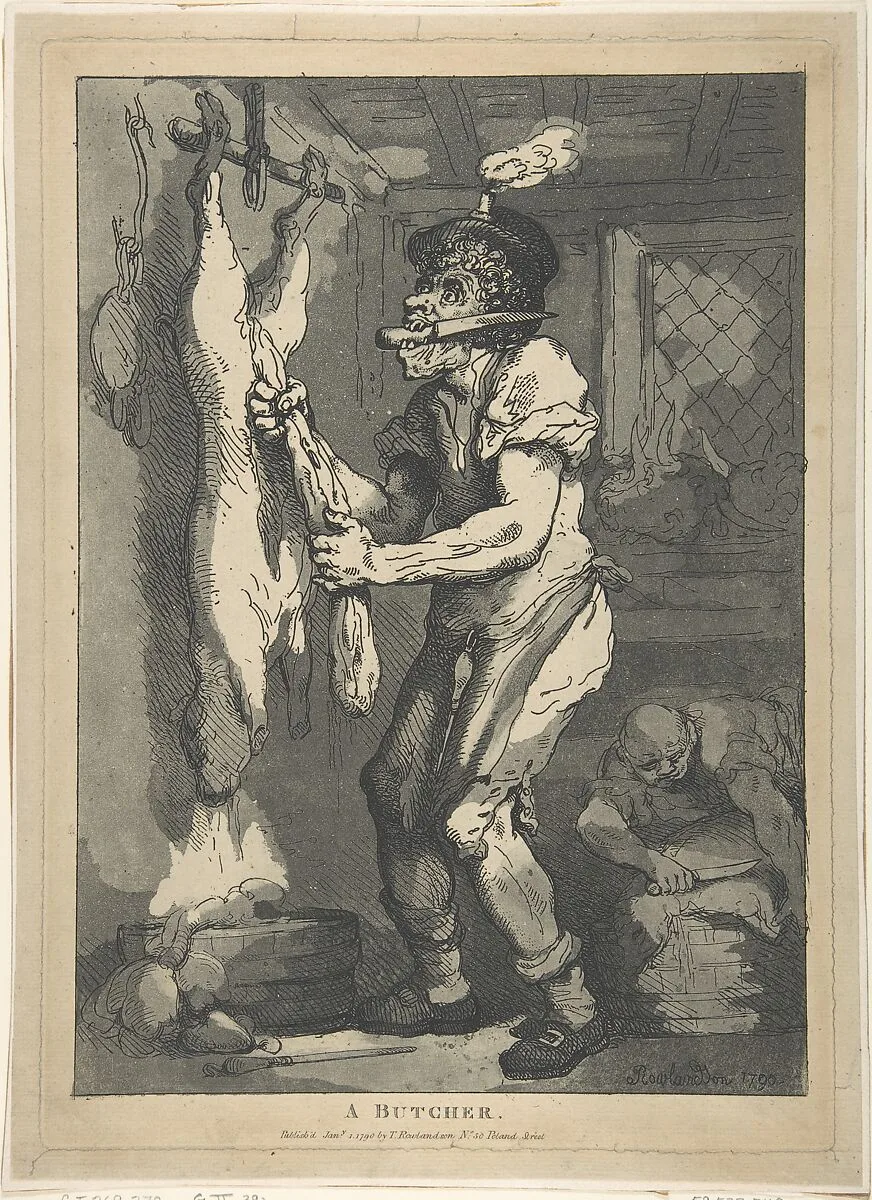 A Butcher — Thomas Rowlandson
