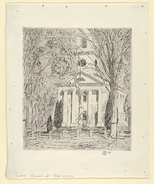 The Church at Old Lyme — Childe Hassam