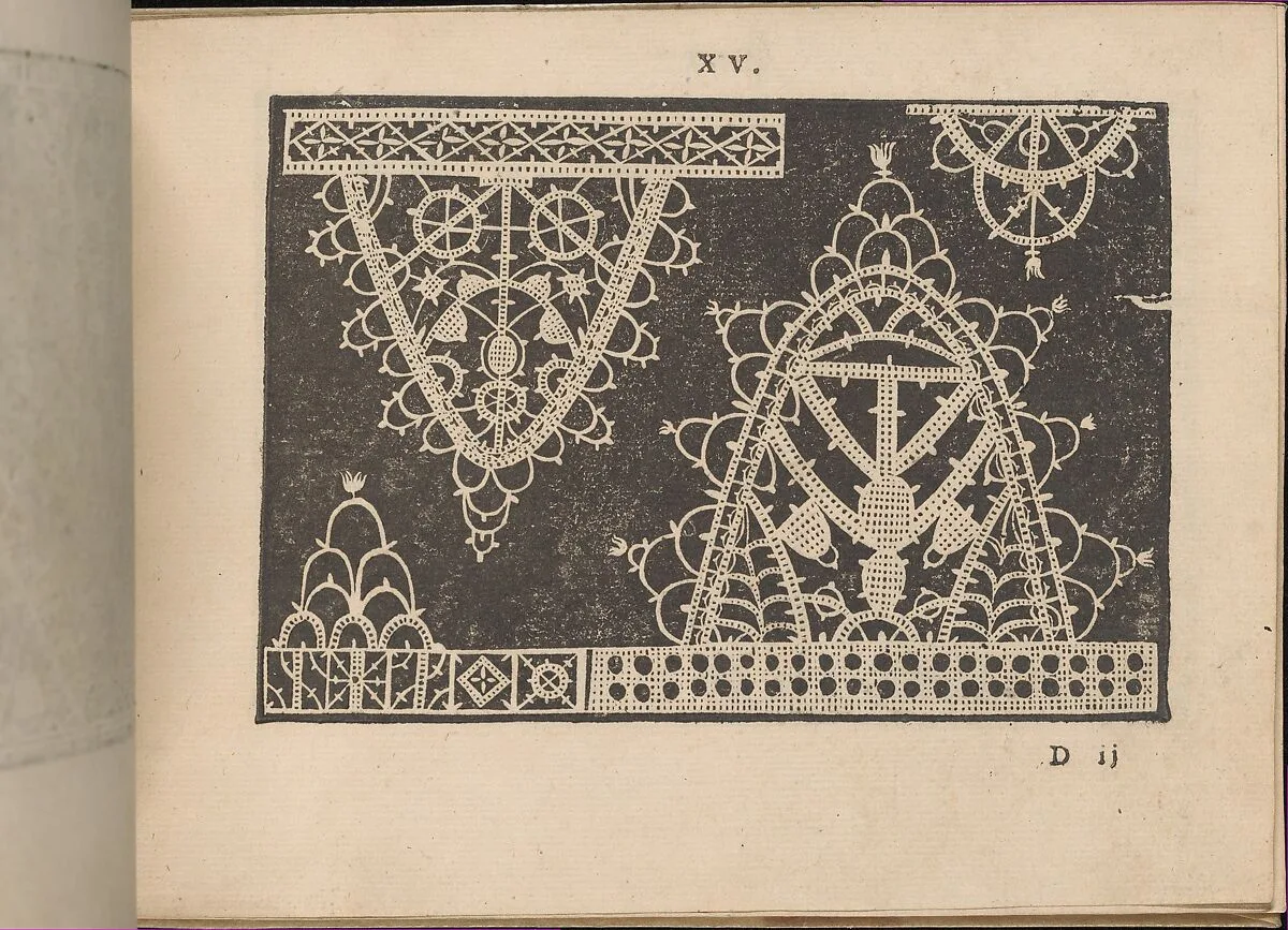 Prima Parte de' Fiori, e Disegni di varie sorti di Ricami Moderni, page 15 (recto) — Giovanni Battista Ciotti|Francesco de' Franceschi