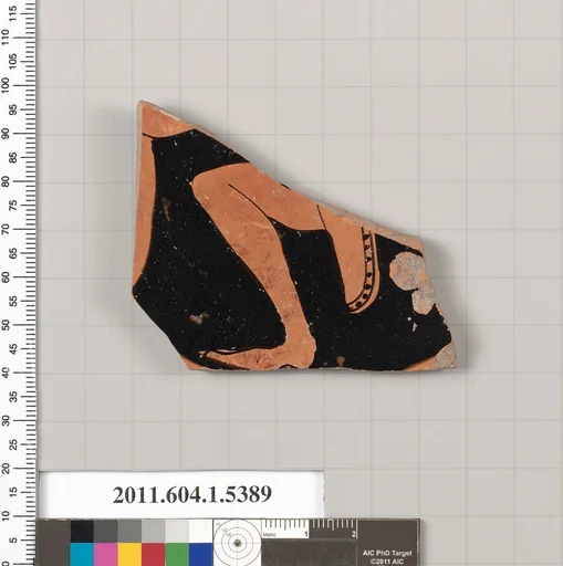 Terracotta fragment of a kylix (drinking cup)