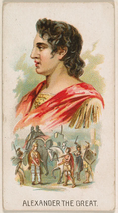Alexander the Great, from Leaders series (N222) issued by Kinney Bros. — Kinney Brothers Tobacco Company