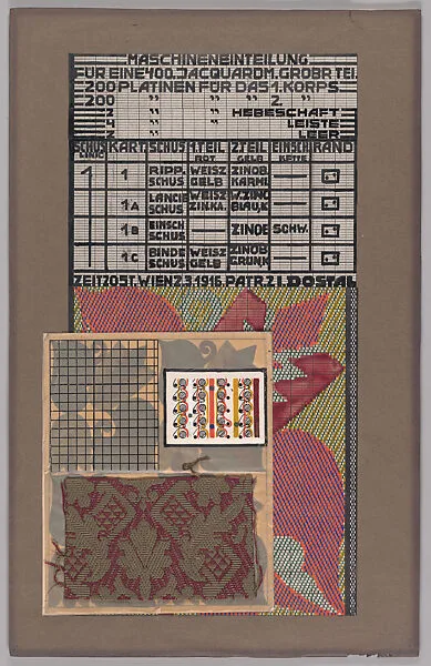 Design for Woven Textile Patterns — Wiener Werkstätte