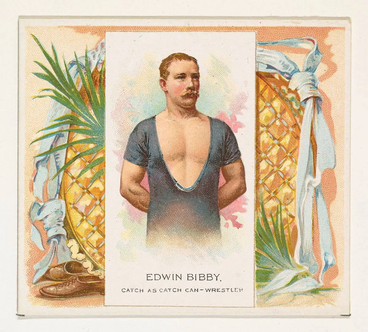 Edwin Bibby, Catch as Catch Can- Wrestler, from World's Champions, Second Series (N43) for Allen & Ginter Cigarettes — Lindner, Eddy & Claus|Allen & Ginter