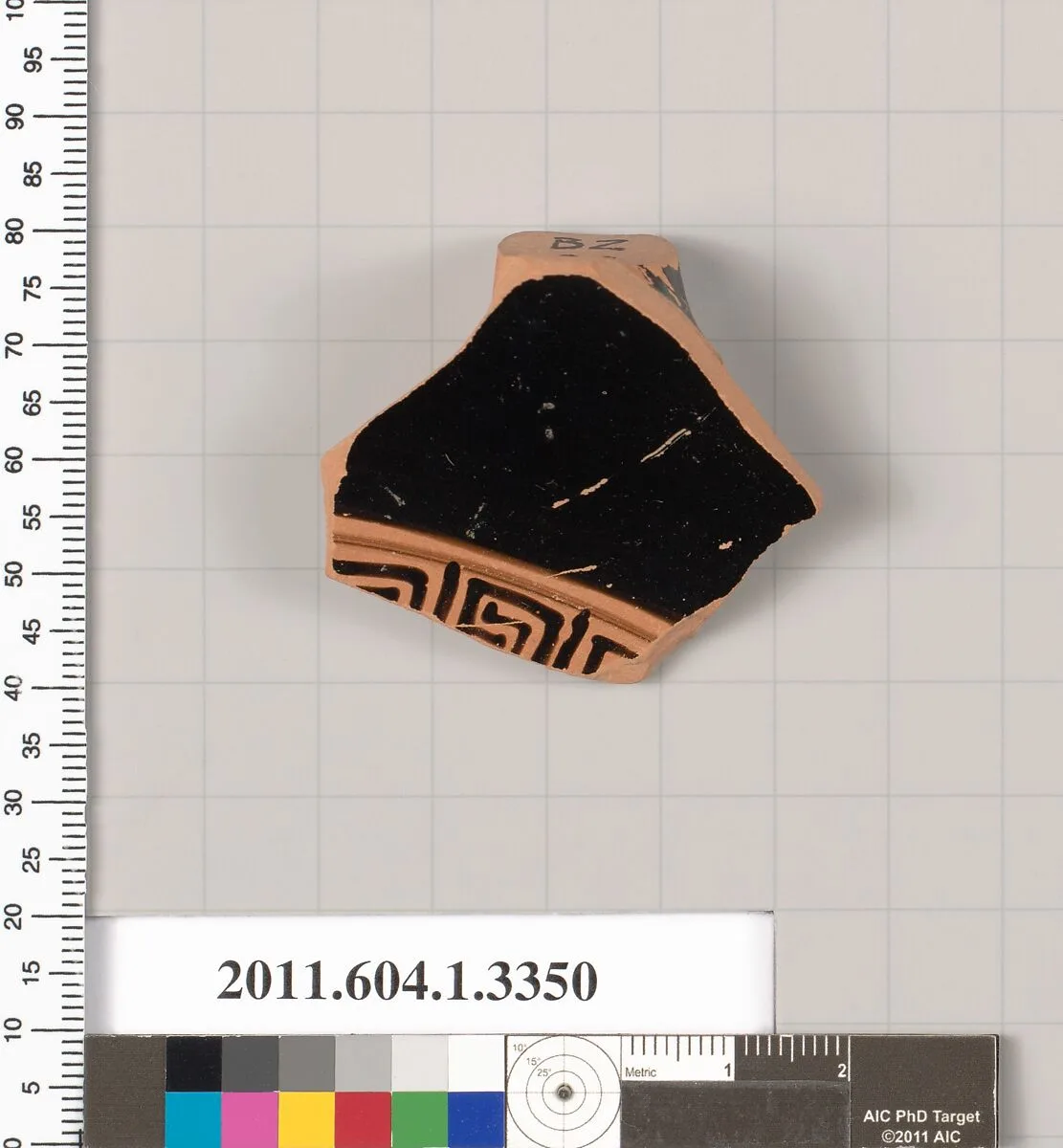 Terracotta fragment of a kylix (drinking cup) — Unknown
