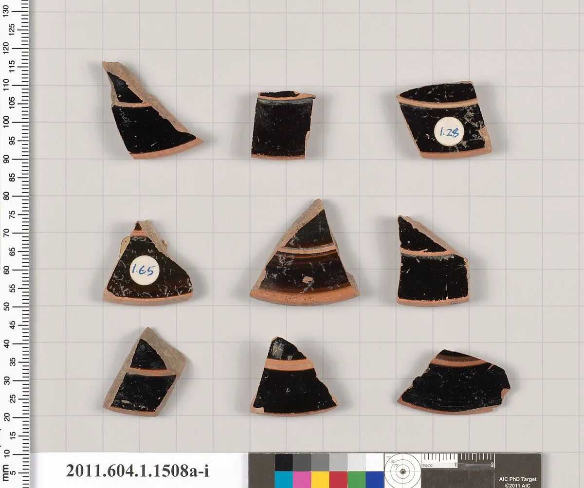 Terracotta fragments of kylikes (drinking cups) — Unknown