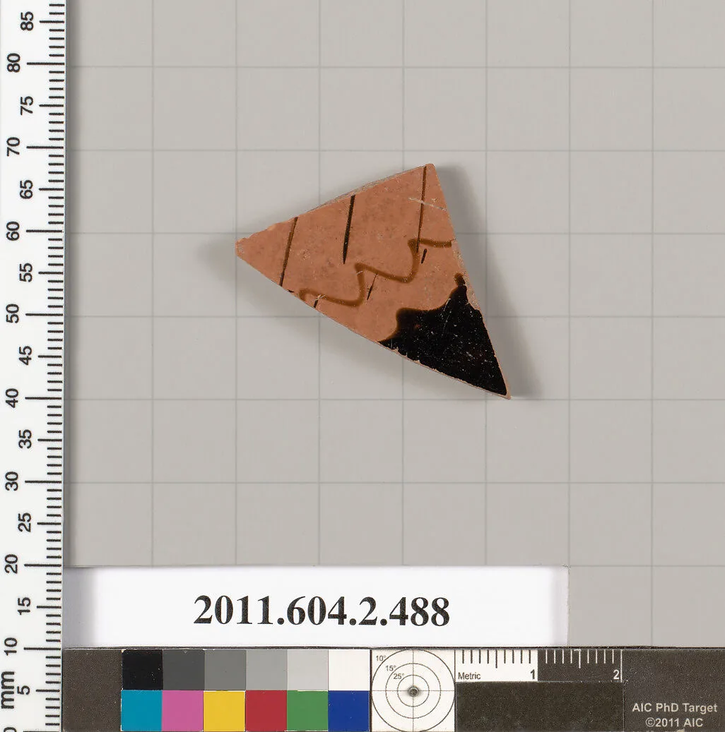 Terracotta fragment of a column-krater (bowl for mixing wine and water) — Unknown