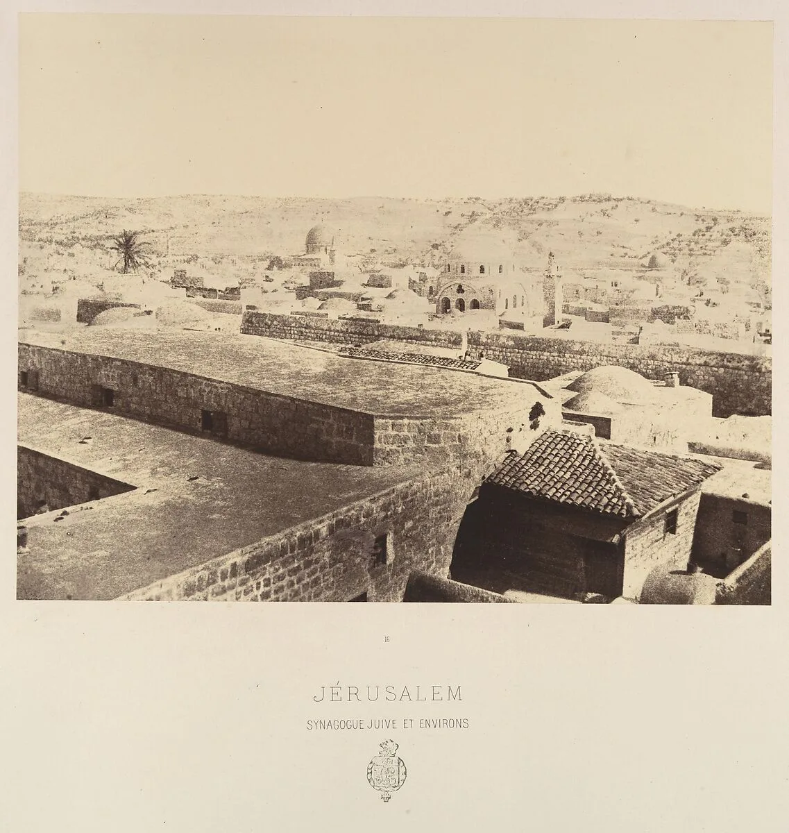 Jérusalem. Synagogue juive et environs — Louis de Clercq|H. Jannin|J. Blondeau et Antonin