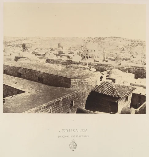 Jérusalem. Synagogue juive et environs