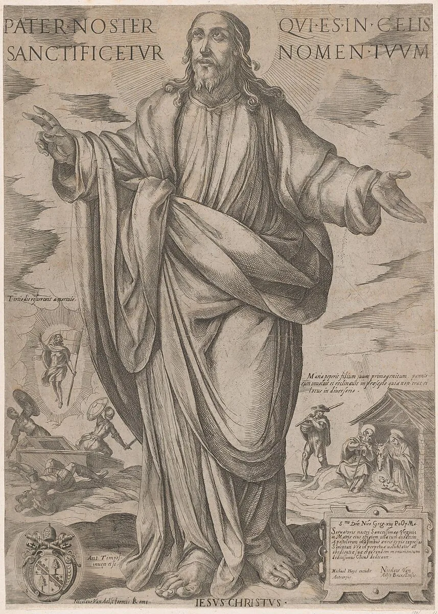 Standing Christ, Blessing from 'Christ, Mary, and the Apostles' — Antonio Tempesta|Nicolaus van Aelst|Michael Haye