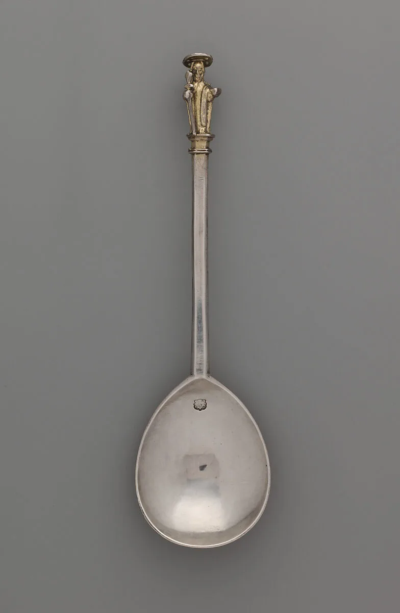 Apostle spoon: St. Thomas — William Cawdell