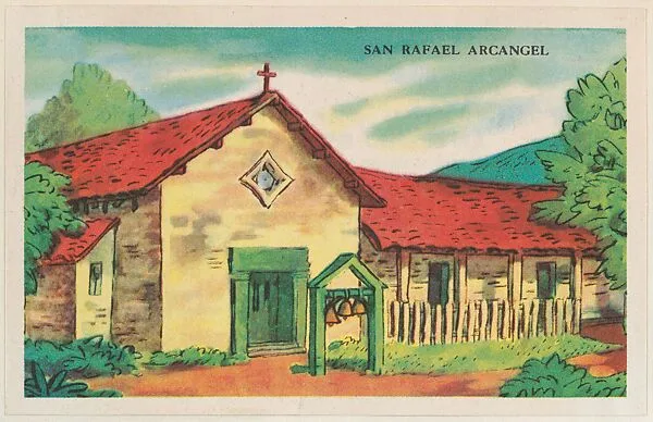 San Rafael Arcangel, bakery card from the Missions series (D39-6), issued by the Gordon Bread Company — Gordon Bread Company