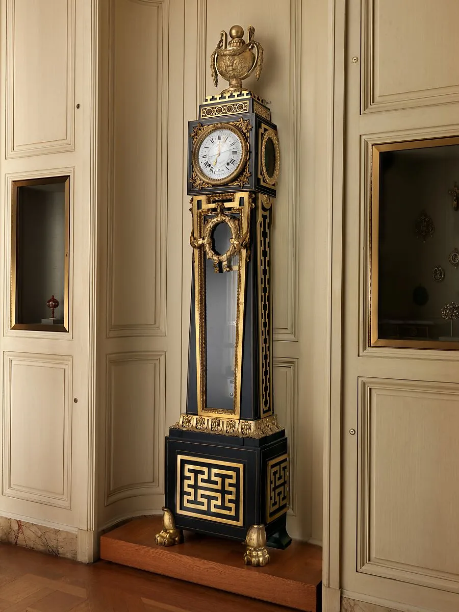 Longcase astronomical regulator — Balthazar Lieutaud|Ferdinand Berthoud|Philippe II Caffieri