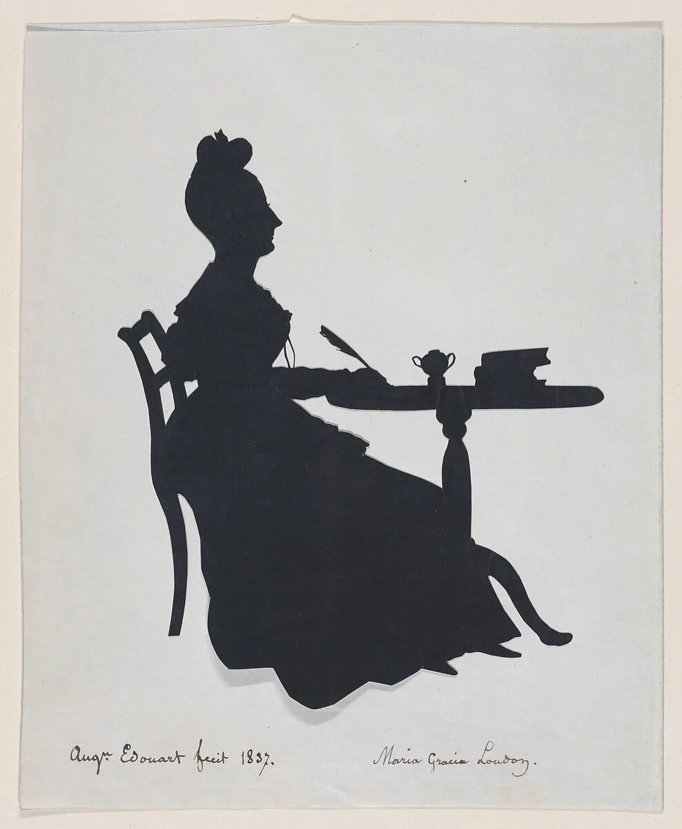 Maria Gracia London — Auguste Edouart