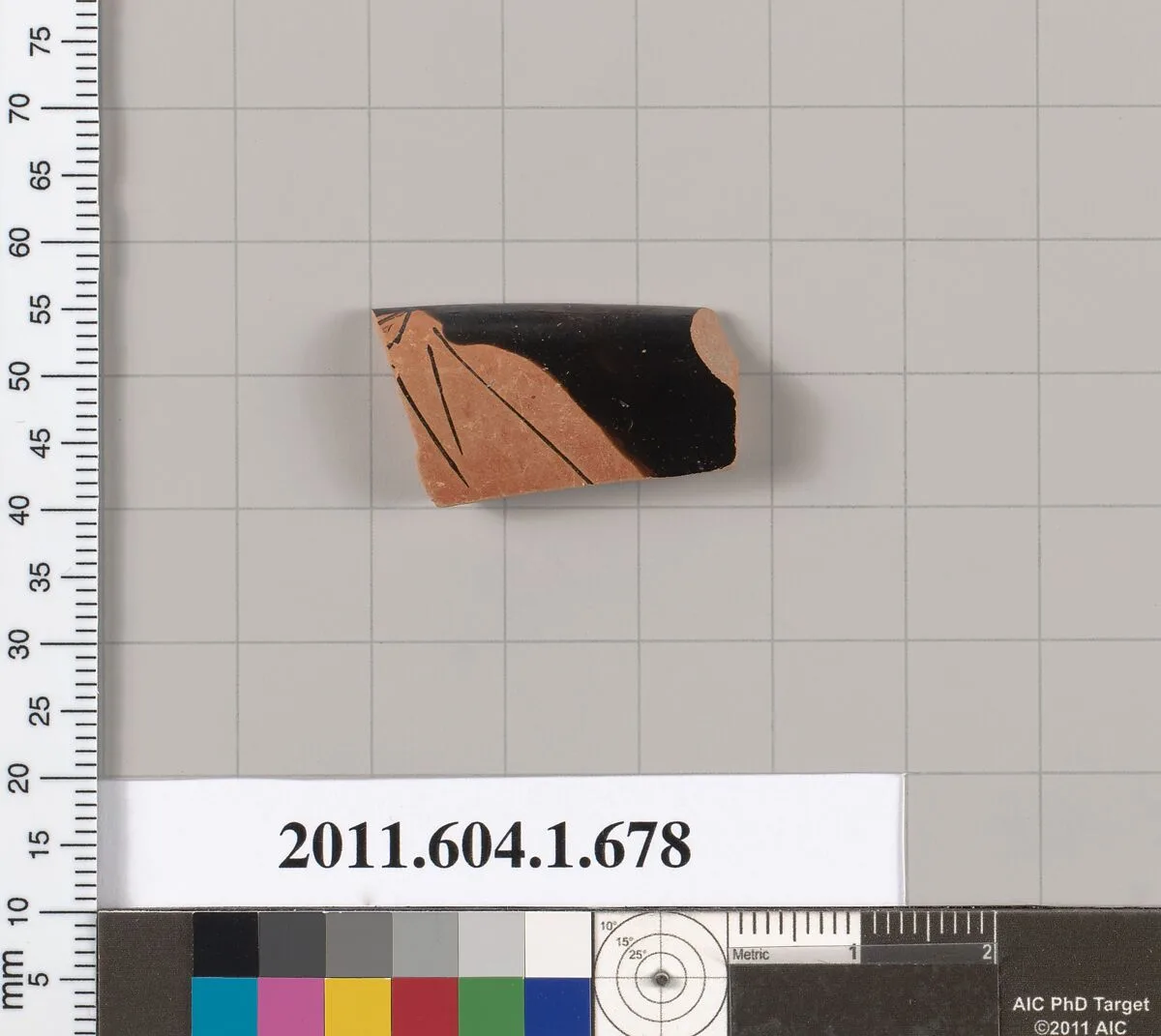 Terracotta rim fragment of a kylix (drinking cup) — Unknown