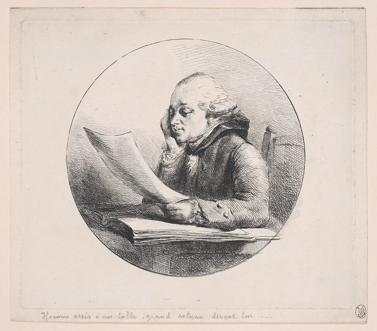Portrait of a Man Reading — baron Dominique Vivant Denon