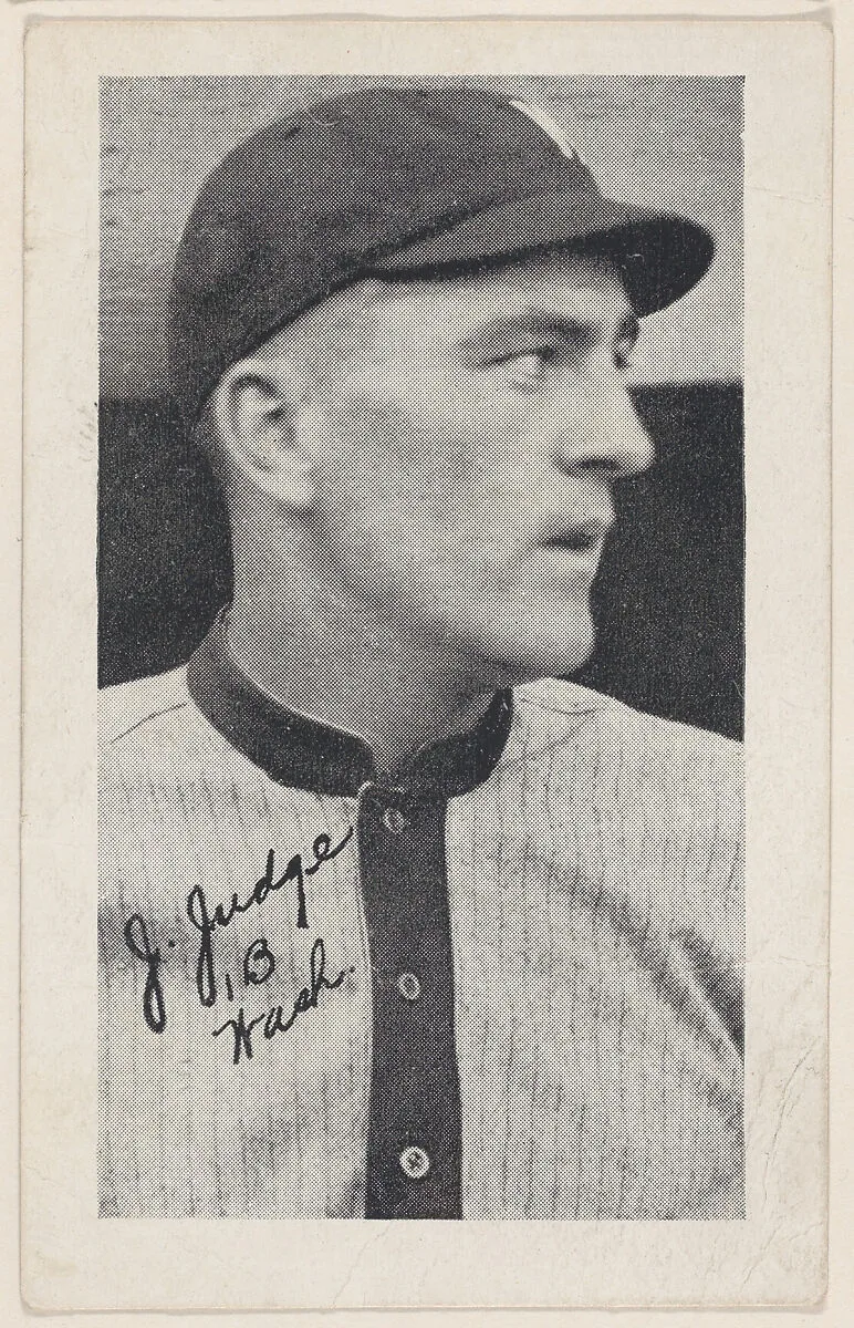 J. Judge, 1 B Wash., from Baseball strip cards (W575-2) — Unknown
