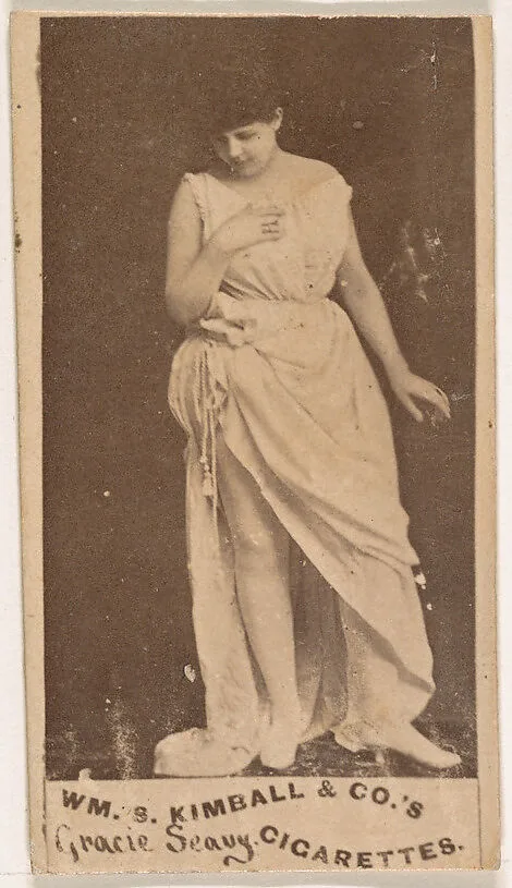 Gracie Seavy, from the Actresses series (N203) issued by Wm. S. Kimball & Co. — William S. Kimball & Company