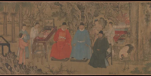 明 傳謝環 杏園雅集圖 卷|Elegant Gathering in the Apricot Garden