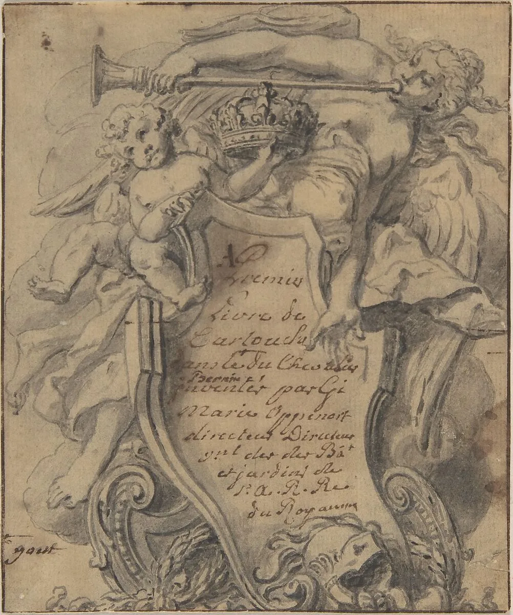 Study for a Cartouche — Gilles-Marie Oppenord